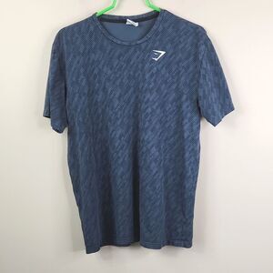 Gymshark Crewneck Honeycomb Patrern Short Sleeve Logo Tee Medium